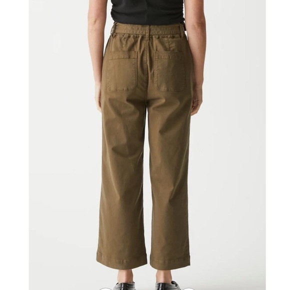 Michael Stars Kenya Cotton Twill High Rise Wide Leg Pant - Picture 8 of 14